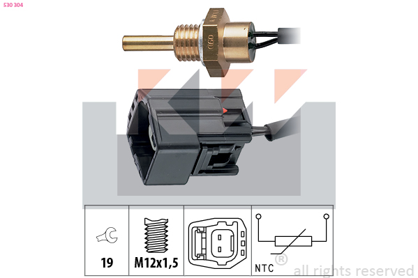 Senzor,temperatura lichid de racire 530 304 KW